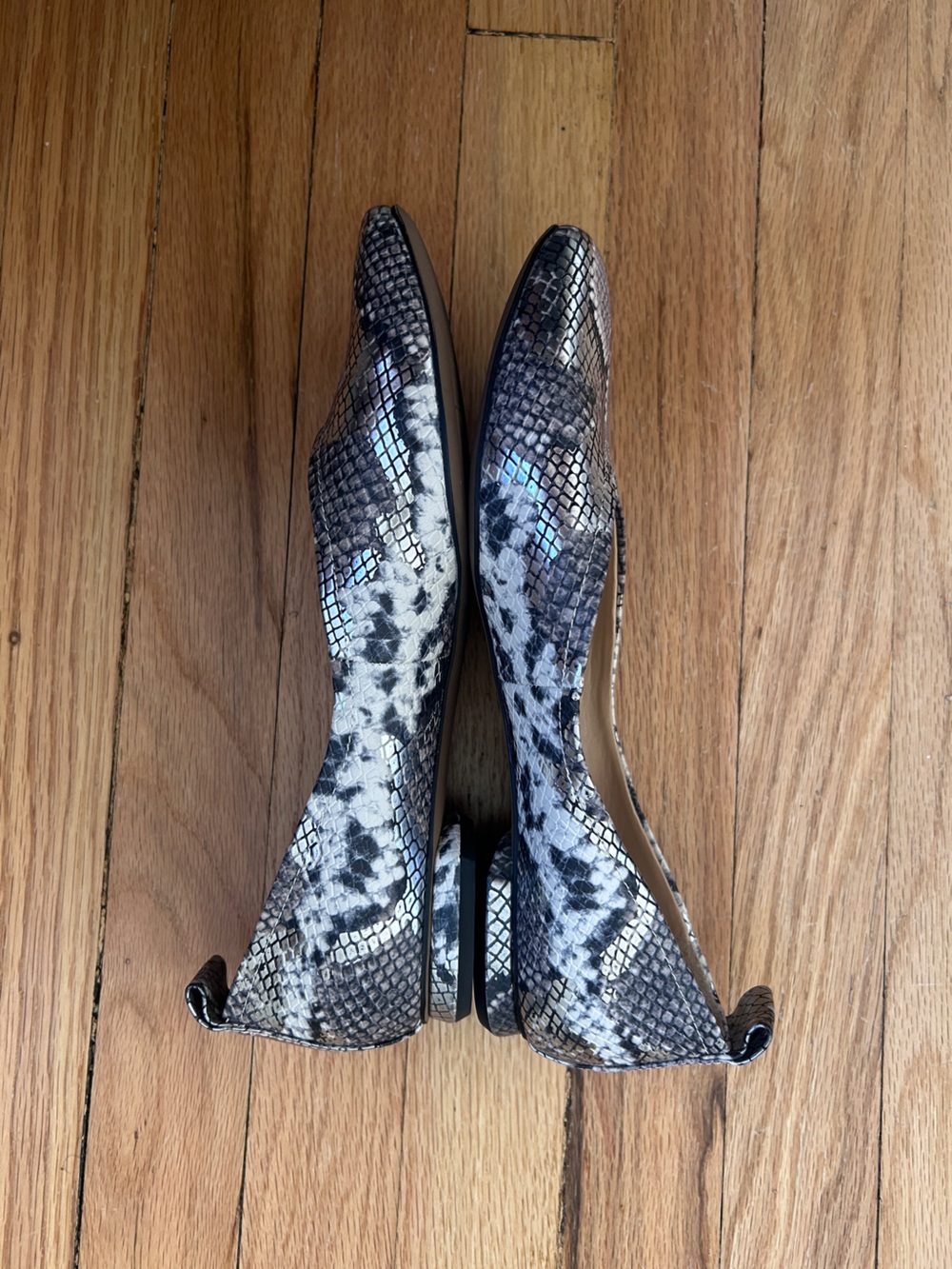 Franco Sarto "Ailee" Snake Skin Flats - Picture 3 of 6